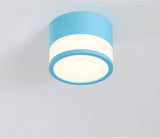 QIUBOSS Macaron LED Surface Downlights 220V for Kitchen Island Dimmable LED Ceiling Light 12W Nordi Modern Lamps Indoor Lighting