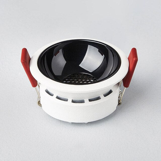 QIUBOSS Recessed LED Downlights 220V for Kitchen LED Ceiling Spot Lights 7W 15W 24W Honeycomb Room Light Lamps for Bedroom Foyer