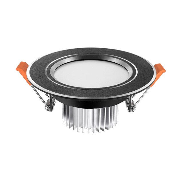 QIUBOSS Ultra-thin LED Downlights Recessed for Living Room 220V LED Ceiling Lamp 3W 5W 7W Drive-free Lighting Lights for Bedroom