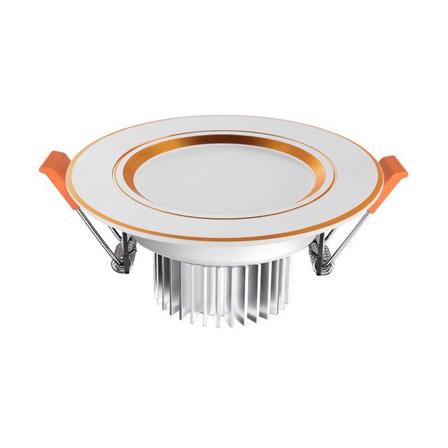 QIUBOSS Ultra-thin LED Downlights Recessed for Living Room 220V LED Ceiling Lamp 3W 5W 7W Drive-free Lighting Lights for Bedroom