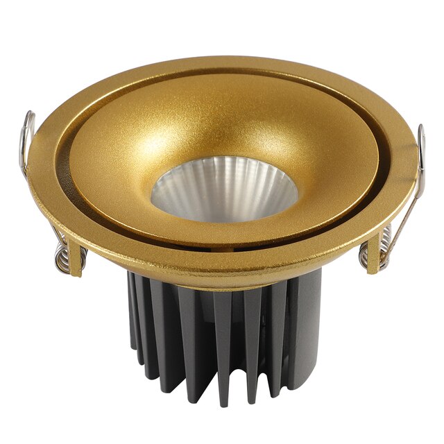 Recessed 10W LED COB Ceiling Downlight Spotlight Edge Glow 6 Colors Dimmable Live Streaming Bedroom Kitchen Hotel Decoration