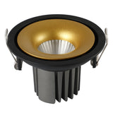Recessed 10W LED COB Ceiling Downlight Spotlight Edge Glow 6 Colors Dimmable Live Streaming Bedroom Kitchen Hotel Decoration