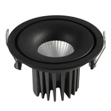 Recessed 10W LED COB Ceiling Downlight Spotlight Edge Glow 6 Colors Dimmable Live Streaming Bedroom Kitchen Hotel Decoration