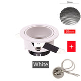 Recessed 5W LED Anti-Glare Downlights Ceiling Mounted Frame Built-in GU10/MR16 Lamp Holder Spot Lighting Fixtures Fitting AC220V