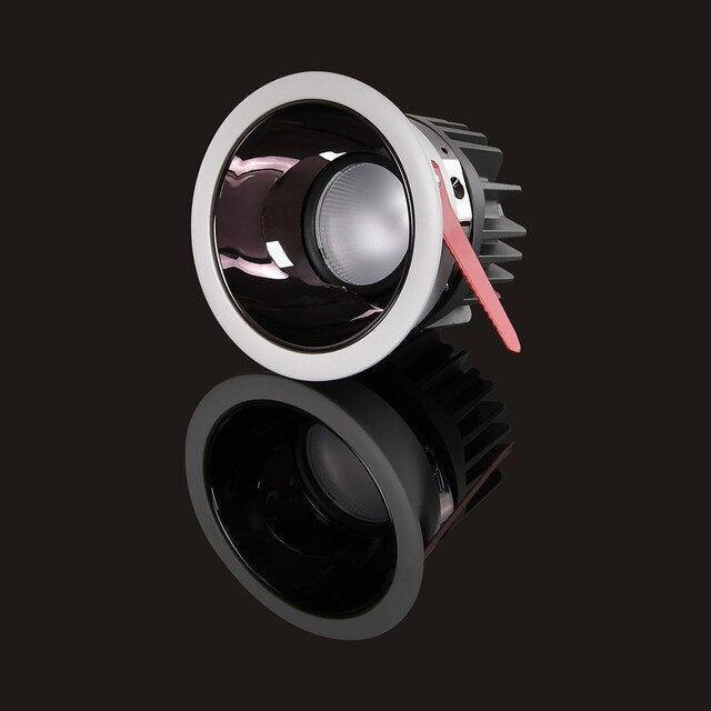 Recessed Anti-glare LED COB Spotlight 18W 20W Dimmable Downlight 5W 7W 9W 12W Celing Lamp 36° Spot AC85-265V with Driver