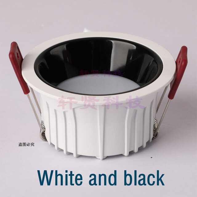 Recessed Anti-glare LED Spot Light Hole Size 75MM Gold/Silver Narrow Border Downlight Living Room Spotlight Bedroom Light