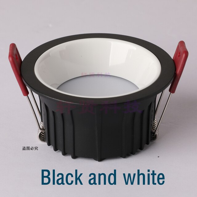 Recessed Anti-glare LED Spot Light Hole Size 75MM Gold/Silver Narrow Border Downlight Living Room Spotlight Bedroom Light