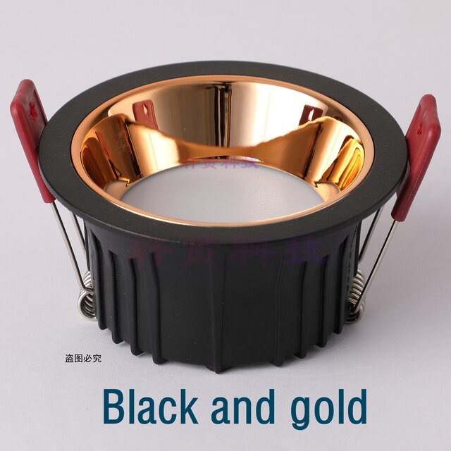 Recessed Anti-glare LED Spot Light Hole Size 75MM Gold/Silver Narrow Border Downlight Living Room Spotlight Bedroom Light