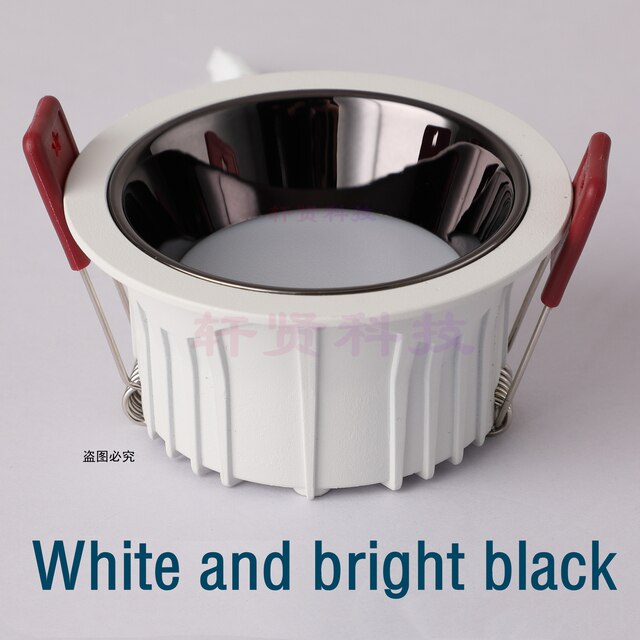 Recessed Anti-glare LED Spot Light Hole Size 75MM Gold/Silver Narrow Border Downlight Living Room Spotlight Bedroom Light