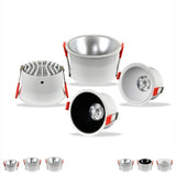 Recessed LED Spotlight COB 24W 30W 110V 220V Dimmable LED Downlight Beam Angle 36° LED Ceiling Lamps White For Indoor Lighting