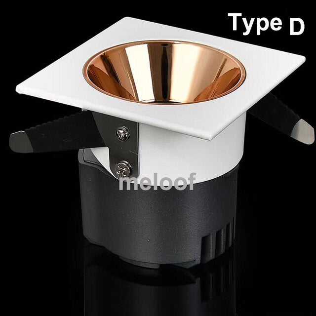 Recessed Square Dimmable LED Downlights 12W18W35W COB LED Ceiling Lamp AC85-265V Warm/Cold White LED Spot Lights Indoor Lighting