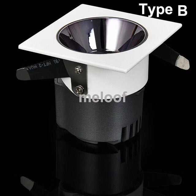 Recessed Square Dimmable LED Downlights 12W18W35W COB LED Ceiling Lamp AC85-265V Warm/Cold White LED Spot Lights Indoor Lighting