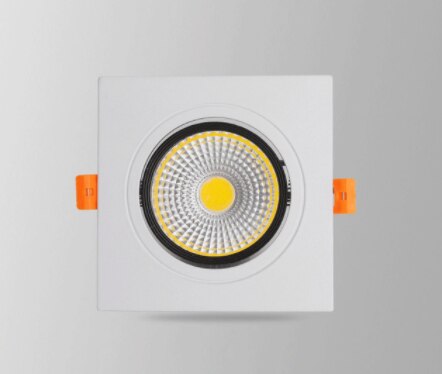 Recessed Square Dimmable LED Downlights 7W9W12W 15W18WCOB LED Ceiling Lamp Warm/Cold White LED Spot Lights Indoor Lighting