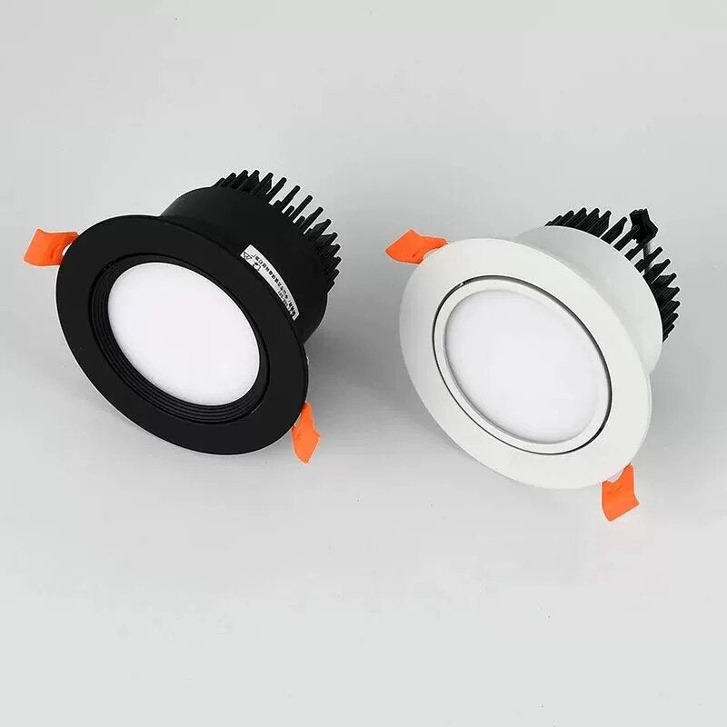 Regulable LED downlight important focus 3w5w7w12w15w20w... COB AC110-220V