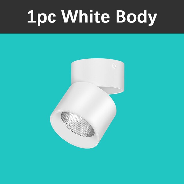 Rotating Spot Led Downlights Spot Light 220V Surface Mounted Ceiling Spots 7/10/15W Spots Led to the Ceiling Down Light Indoor