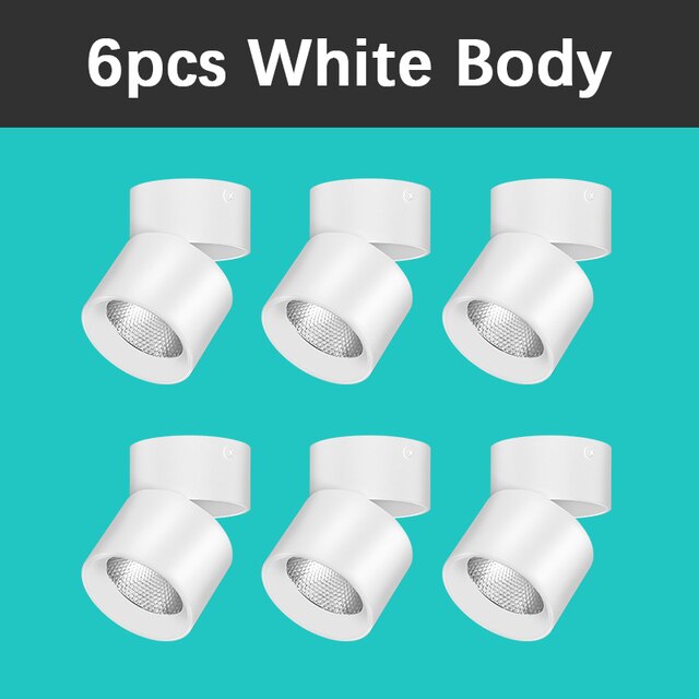 Rotating Spot Led Downlights Spot Light 220V Surface Mounted Ceiling Spots 7/10/15W Spots Led to the Ceiling Down Light Indoor