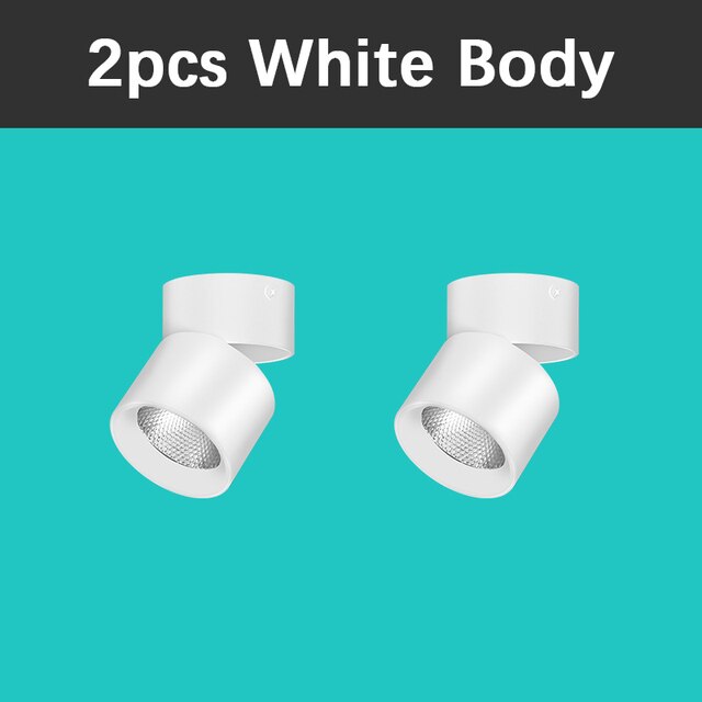 Rotating Spot Led Downlights Spot Light 220V Surface Mounted Ceiling Spots 7/10/15W Spots Led to the Ceiling Down Light Indoor