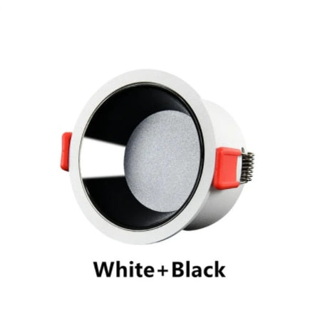 Round Anti-Glare Led SMD2835 Recessed Downlights 7w 12w 15w Dimmable 110v 220v Ceiling Lamp Spotlights for Indoor Lighting