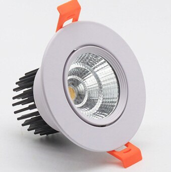 Round Dimmable Recessed LED Downlights 5W 7W 9W 12W 15W 18W COB LED Ceiling Lamp Spot Lights AC110-220V LED Lamp