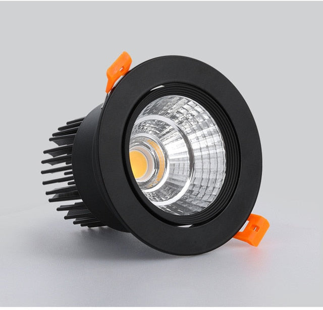 Round LED Recessed Spot COB Downlight 5W 7W 9W 85-265V 12W 15W 18W 20W Dimmable Indoor ceiling lighting