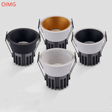 Round Recessed Anti Glare COB LED high-power Downlight 20W 18W 15W 12W 9W LED Ceiling lamp Spot lights AC85-265V Background Lamp