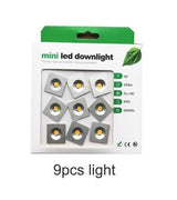 Round Square DC12V 1W LED MINI Downlight Bridgelux Chip Waterproof IP65 LED Spot Light LED Cabinet Light spotlight New Design