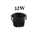 Round Square Frameless NO Dazzling COB Recessed Downlight 8W 12W 16W 24W LED Ceiling Spot Light for Bedroom Living room Kitchen