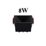 Round Square Frameless NO Dazzling COB Recessed Downlight 8W 12W 16W 24W LED Ceiling Spot Light for Bedroom Living room Kitchen