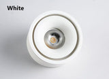 Round Surface Mounted LED Ceiling COB Downlight 9W 12W Dimmable AC 110V 220V Warm Natural Cold White Home Office Lighting