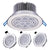 Round dimmable LED downlights, 3W, 6W, 10W, 14W, 18W recessed COB LED ceiling light, ac85-265V indoor lighting