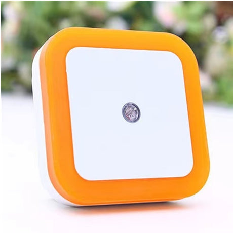 Mini LED Night Light EU/US Plug in Dusk to Dawn Sensor Wall Nights Lamp Square for Bedroom Hallway Stairs Corridor 85V-265V