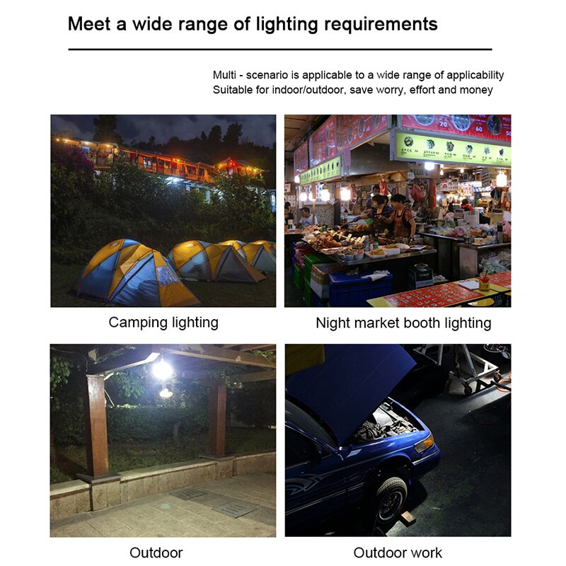 USB LED Bulb Portable LED Lamp Book Lights Outdoor Camping Light Indoor Reading Light Bulb Energy Saving Emergency Lamp