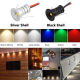 Small Spot Light 0.5W Mini LED Spotlight 12V Dimmable 10mm Cutout Recessed Downlight Ceiling Lamp Showcase Display Lighting