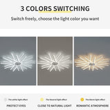 New Nordic Ceiling Fan Living Room Led Invisible Fan Lamp Ceiling Bedroom Fan Remote Control Reversible Blades Fans 110V 220V