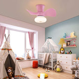 Modern Pink/Blue/White Creative 22 Inch Ceiling Fan Light with Remote Control for Living Room Bedroom