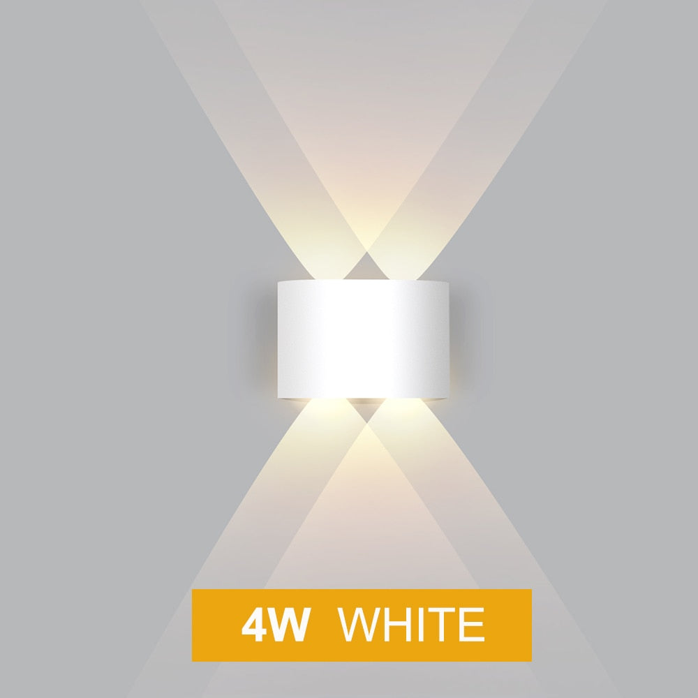 IP65 LED Wall Lamp Outdoor Waterproof Garden Lighting  Aluminum AC86-265 Indoor Bedroom Living Room Stairs Hallway Wall Light