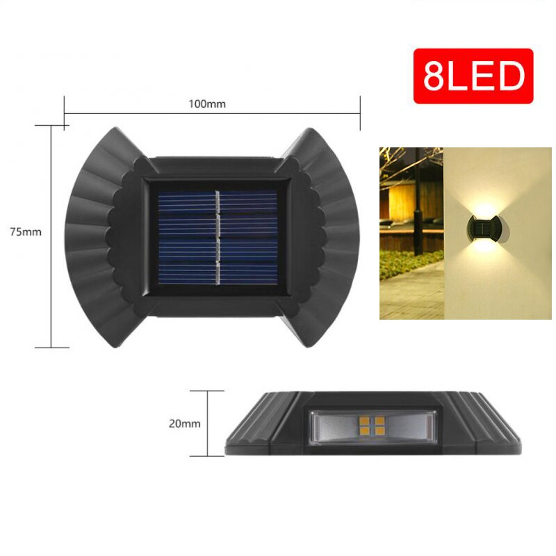 Solar Light Waterproof Solar Led Light Outdoor Sunlight Lamp for Garden Street Landscape Balcony Decor Solar Wall Lamp Outdoor
