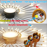 Led Firework Chandelier Dimmable For Living Room Bedroom Modern Ceiling Chandelier Dining Room Ceiling Lamp With Remote Control