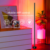 Living Room Dimmable Corner Floor Lamp 141cm Stand Bluetooth RGB LED Mood Light for Bedroom Nordic Home Decor Interior lighting
