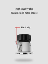 Led Spots Light Recessed Round Spotlights COB Mini Small Ceiling Lamp Adjustable Angle Narrow Border Foco Opening 55mm Lighting