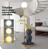 Floor Lamp Nordic Modern Fashion Coffee Table Chirdren Lights E27 Boy and Girl Room Bedroom LED Rabbit Floor Lamp Fixture Led