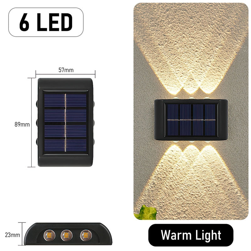 Solar Light Waterproof Solar Led Light Outdoor Sunlight Lamp for Garden Street Landscape Balcony Decor Solar Wall Lamp Outdoor