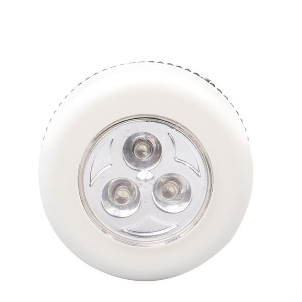 LED Night Light Wall Lamps 3LED Wireless Touch Lamp Car Small Night Lamp Hand-Pressing Closet Cabinet Home Night Lighting