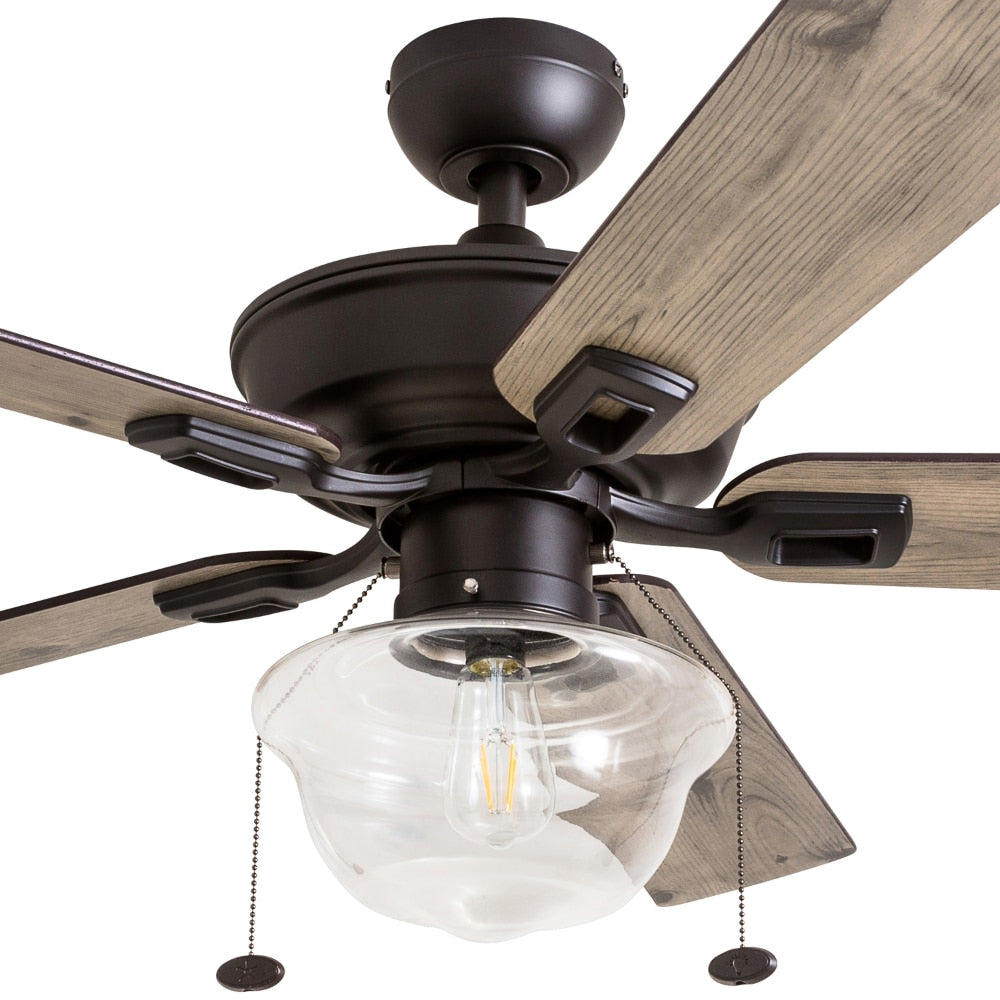 52&amp;quot; Abner Indoor/Outdoor Bronze Ceiling Fans Room Decor Home Fan  Ceiling Fan with Led Light