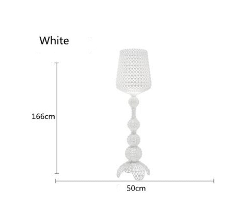 Italy Design Kartell Kabuki Table Lamps Acrylic Desk Lights Art Decor LED Standing Light Living Room Bedroom Hollow Floor Light