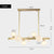 New All Copper Chandelier Modern Nordic7-9-12 Lights White Glass Ball Table Restaurant Strip Hanging Lamp Pendant Drop Lighting