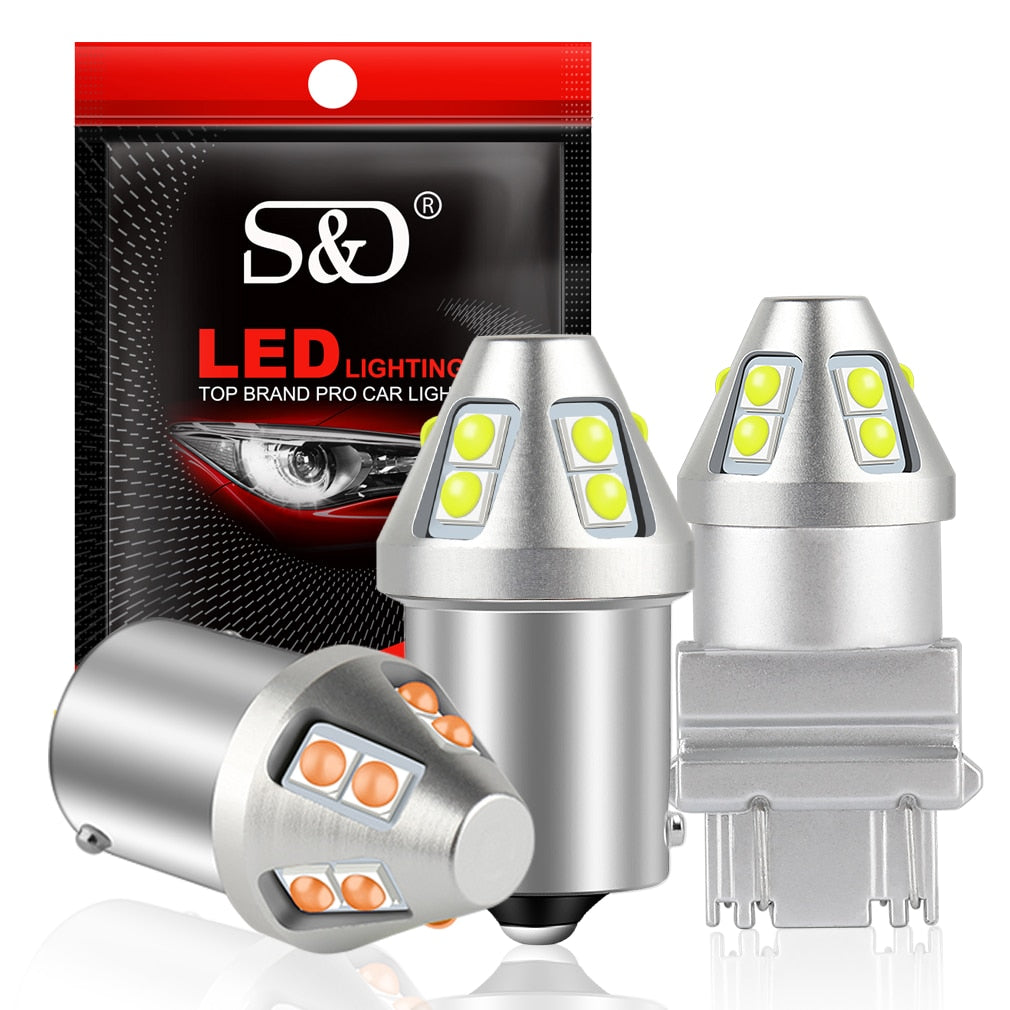 T20 LED W21/5W 7443 W21W 7440 PY21W P21W led BAY15D BA15S BAU15S Led Car LED Bulb P21/5W Turn Signal Light 1156 3157 P27W Lamp