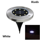 8/16 LED Solar Lawn Yard Buried Solar Lights Solar Garden Light Waterproof Outdoor Lantern PathWay Floor Under Ground Spot Lamp