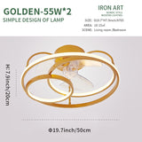 Modern simple LED Ceiling Fan Lamp with remote control Dining Room Bedroom Lamp Silent ceiling Fan light fixture Indoor lighting