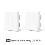 Aqara D1 Smart Switch Wireless Switch Single Fire Wire ZigBee Wireless Wall Switch Smart Home Light Control For Mihome App